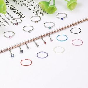 18 nose rings💙💜💚😨